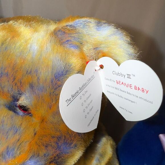 Set of 4 Authentic TY Beanie Buddy Bears — Highly Collectible 1999 BBOM (Beanie - Picture 6 of 14